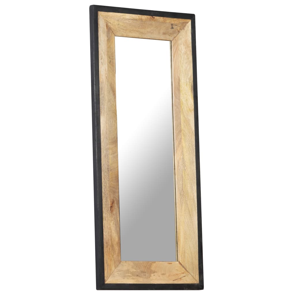 vidaXL Mirror 43.3"x19.7" Solid Mango Wood