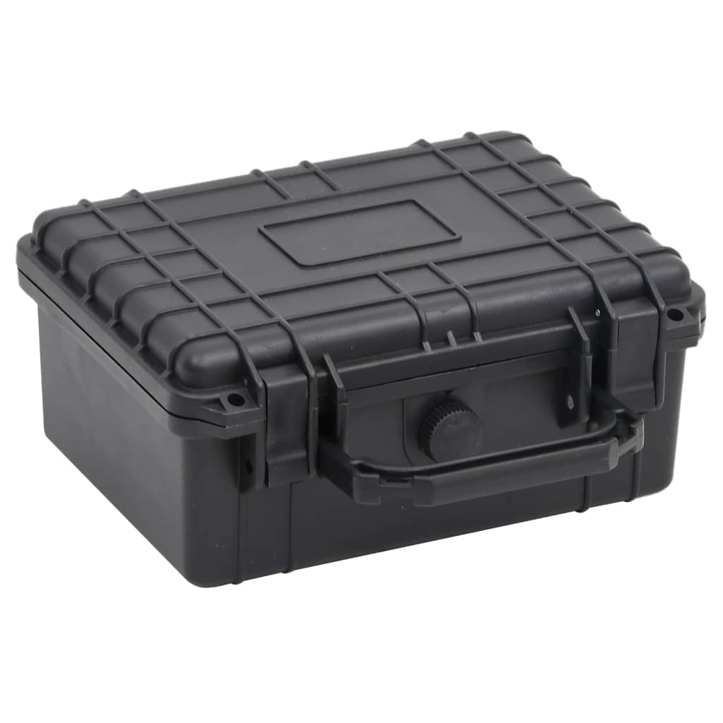 vidaXL Portable Flight Case Black 9.4"x7.5"x4.3" PP