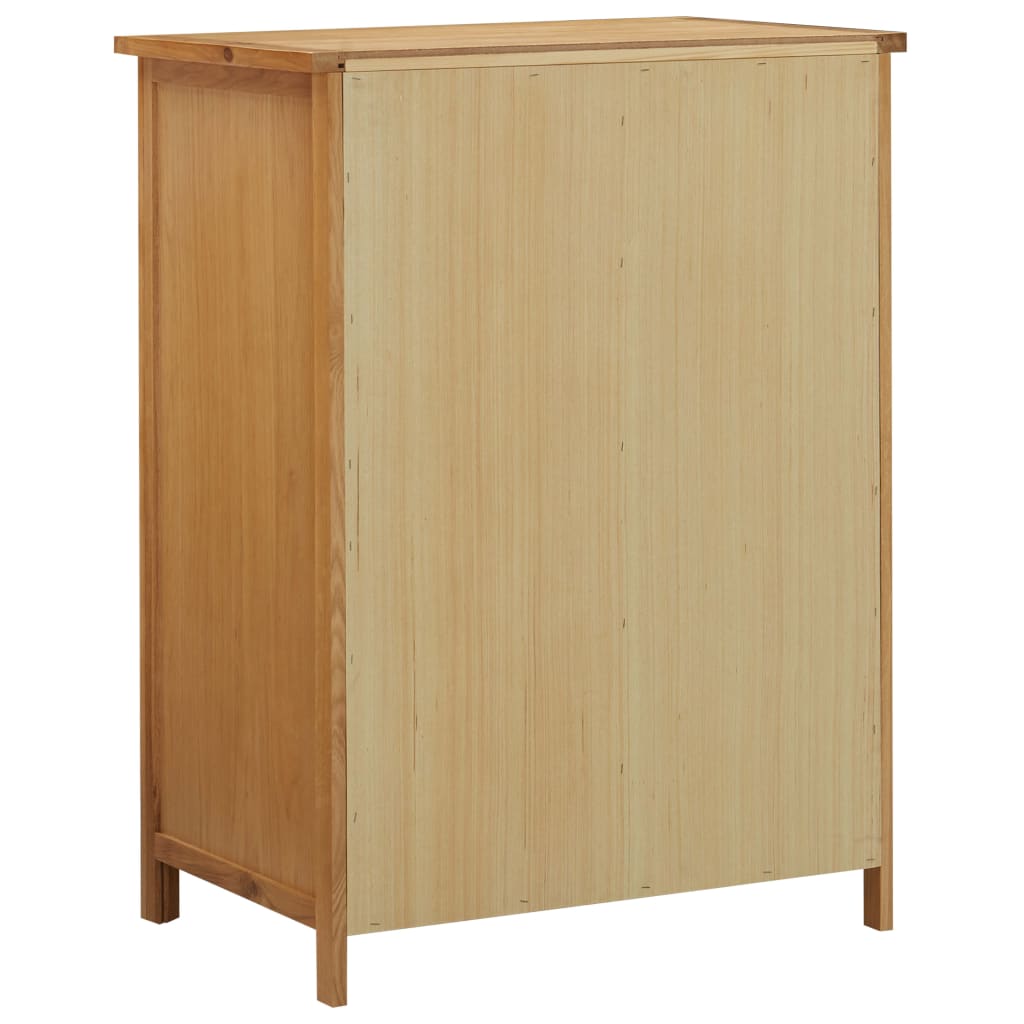 vidaXL Wardrobe 29.9"x20.5"x41.3" Solid Oak Wood