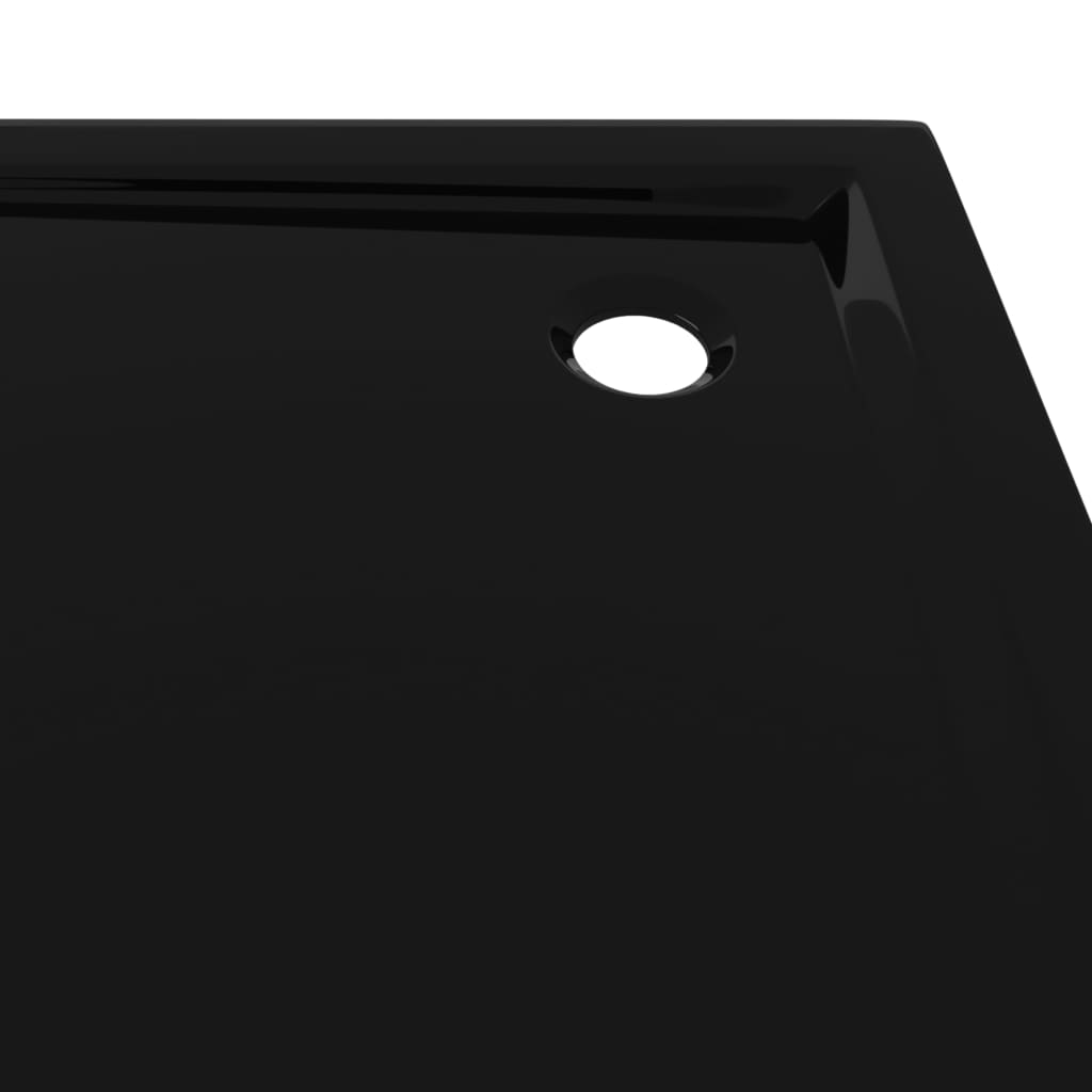 vidaXL Square ABS Shower Base Tray Black 35.4"x35.4"