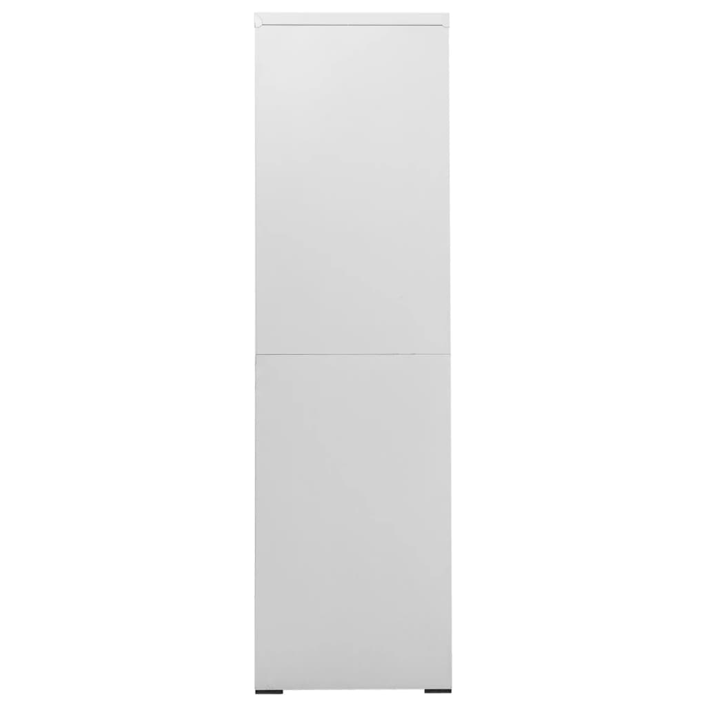 vidaXL Filing Cabinet Light Gray 35.4"x18.1"x64.6" Steel