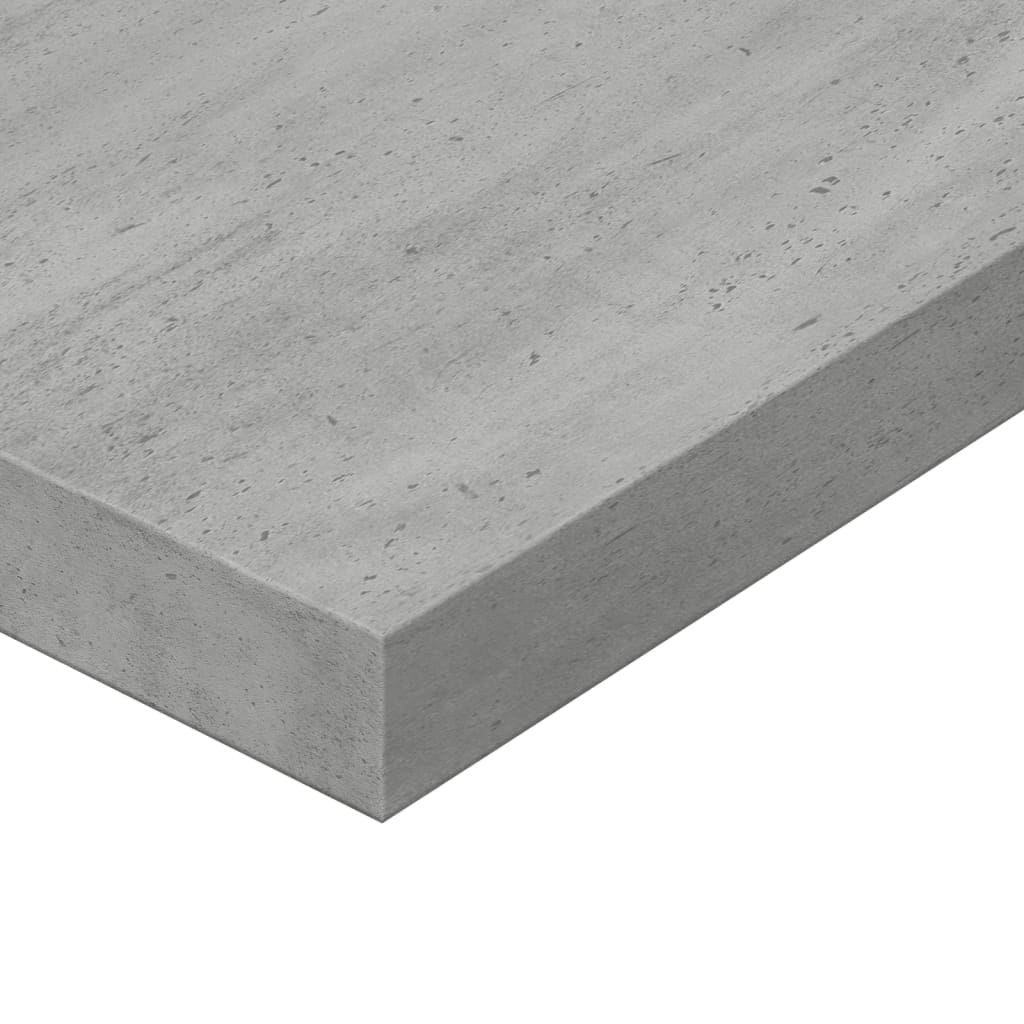 vidaXL Bookshelf Boards 8 pcs Concrete Gray 31.5"x3.9"x0.6" Engineered Wood