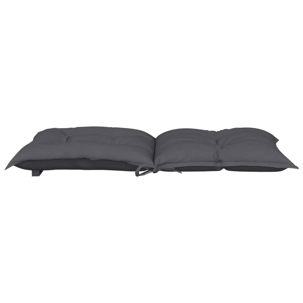 vidaXL Garden Lowback Chair Cushions 6 pcs Anthracite 39.4"x19.7"x2.8" Fabric