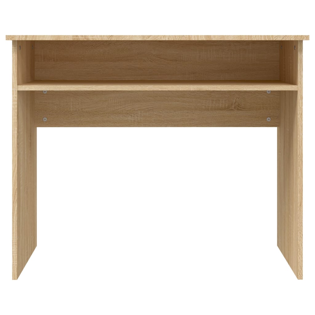 vidaXL Desk Sonoma Oak 35.4"x19.7"x29.1" Engineered Wood
