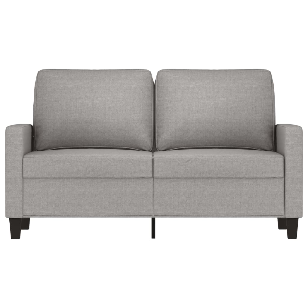 vidaXL 2-Seater Sofa Light Gray 47.2" Fabric