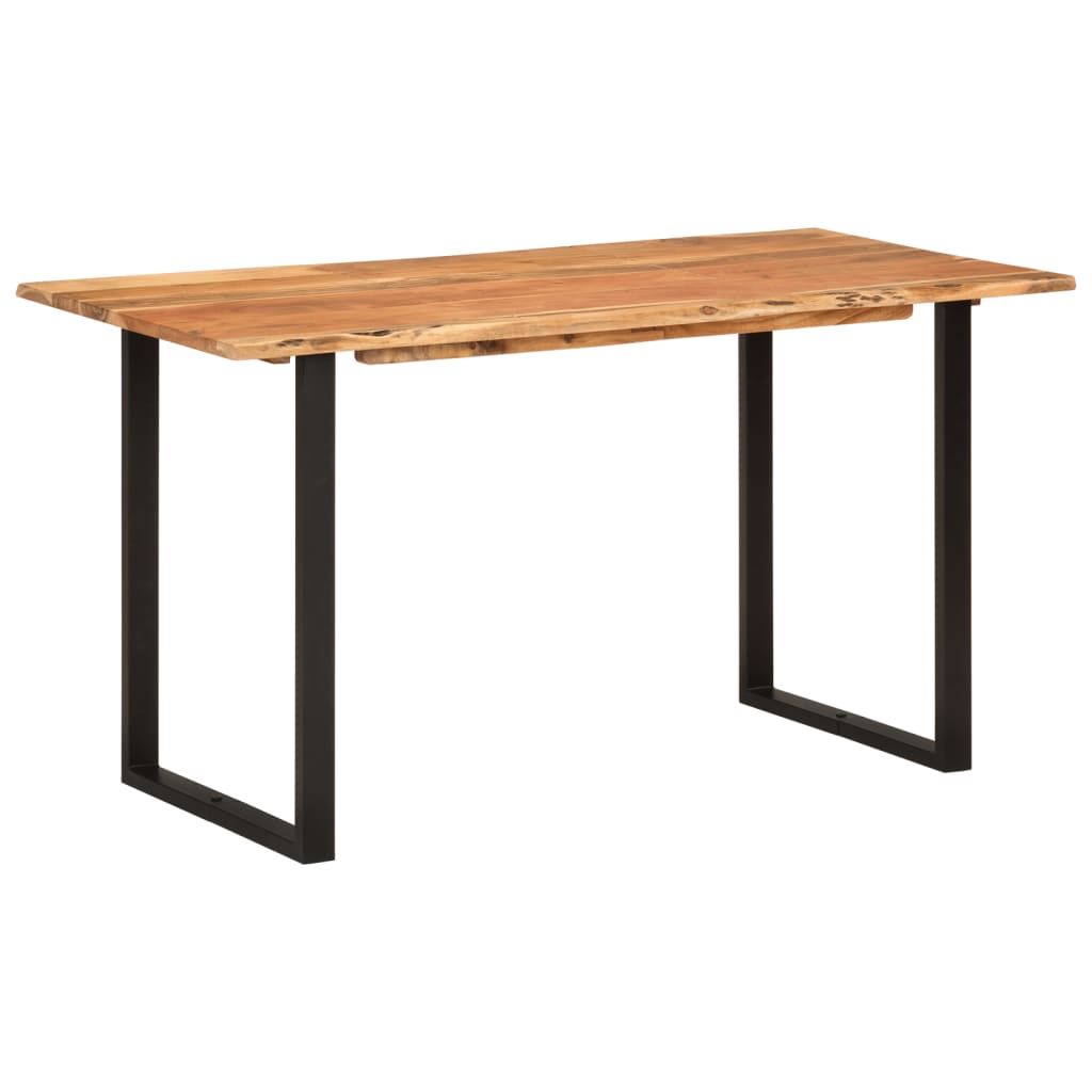 vidaXL Dining Table 55.1"x27.6"x29.9" Solid Acacia Wood