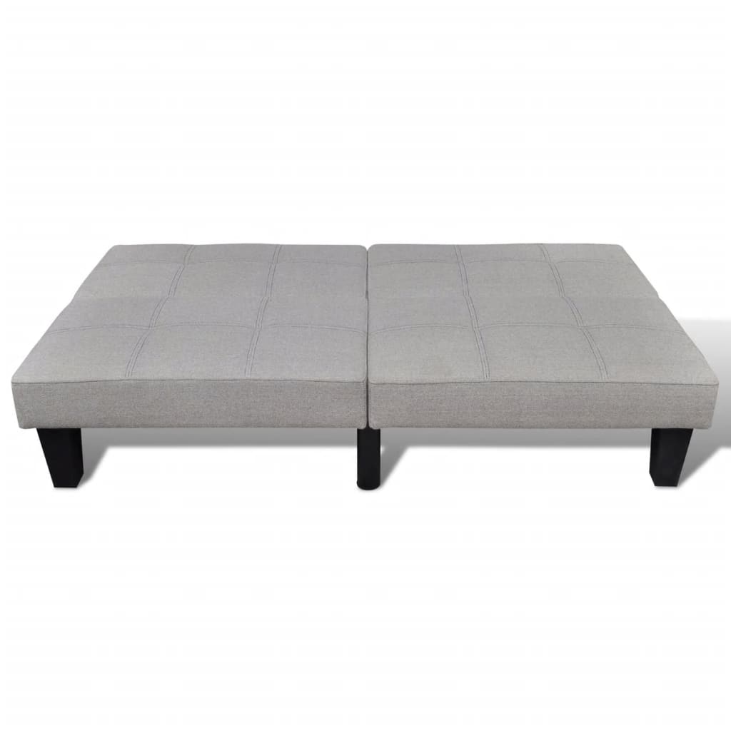 vidaXL Sofa Bed Fabric Adjustable Beige