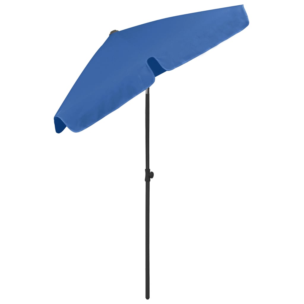 vidaXL Beach Umbrella Azure Blue 70.9"x47.2"