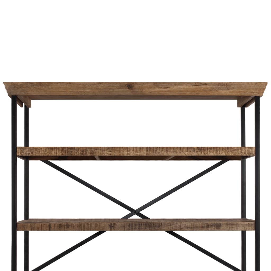 vidaXL Sideboard with Shelves Solid Mango Wood 47.2"x13.8"x78.7"