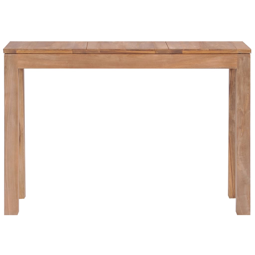 vidaXL Console Table Solid Teak Wood with Natural Finish 43.3"x13.7"x29.9"
