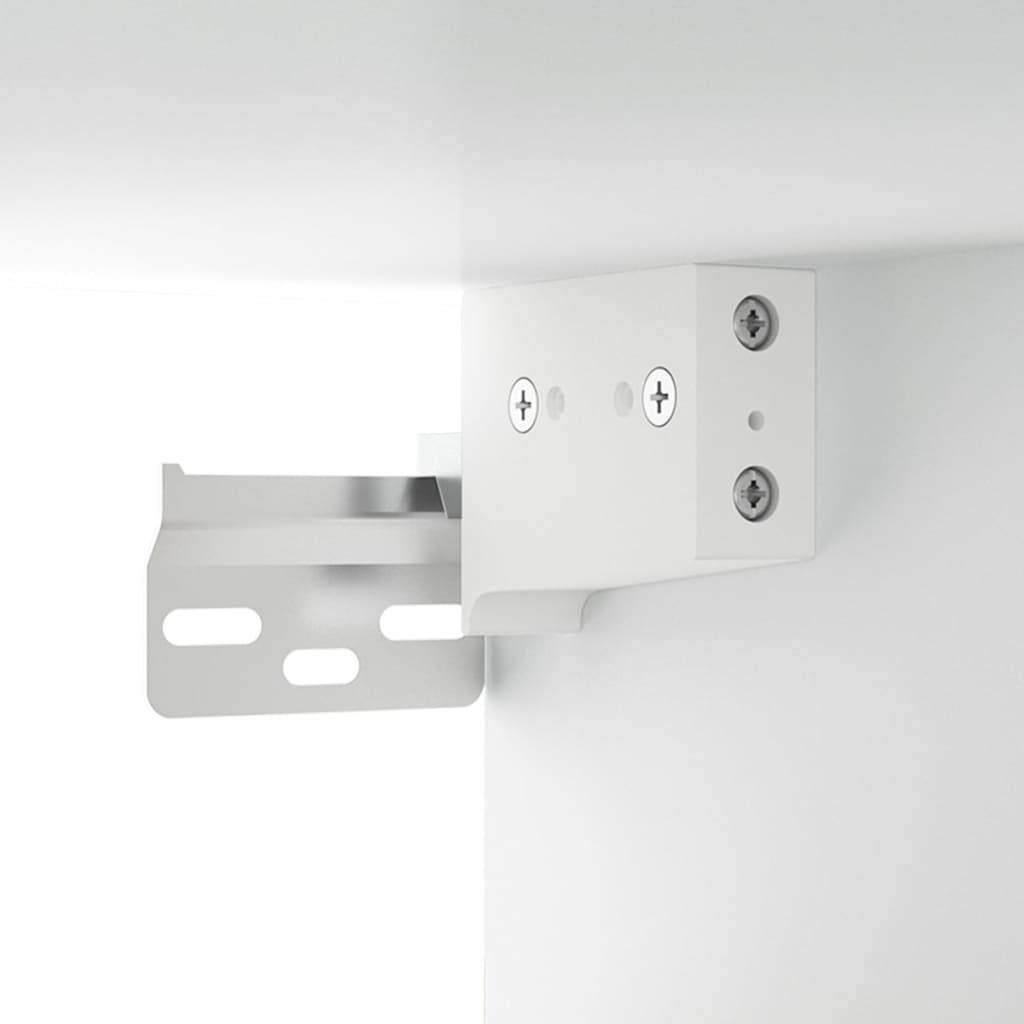vidaXL Hanging Cabinet White 27.4"x13.4"x35.4" Engineered Wood