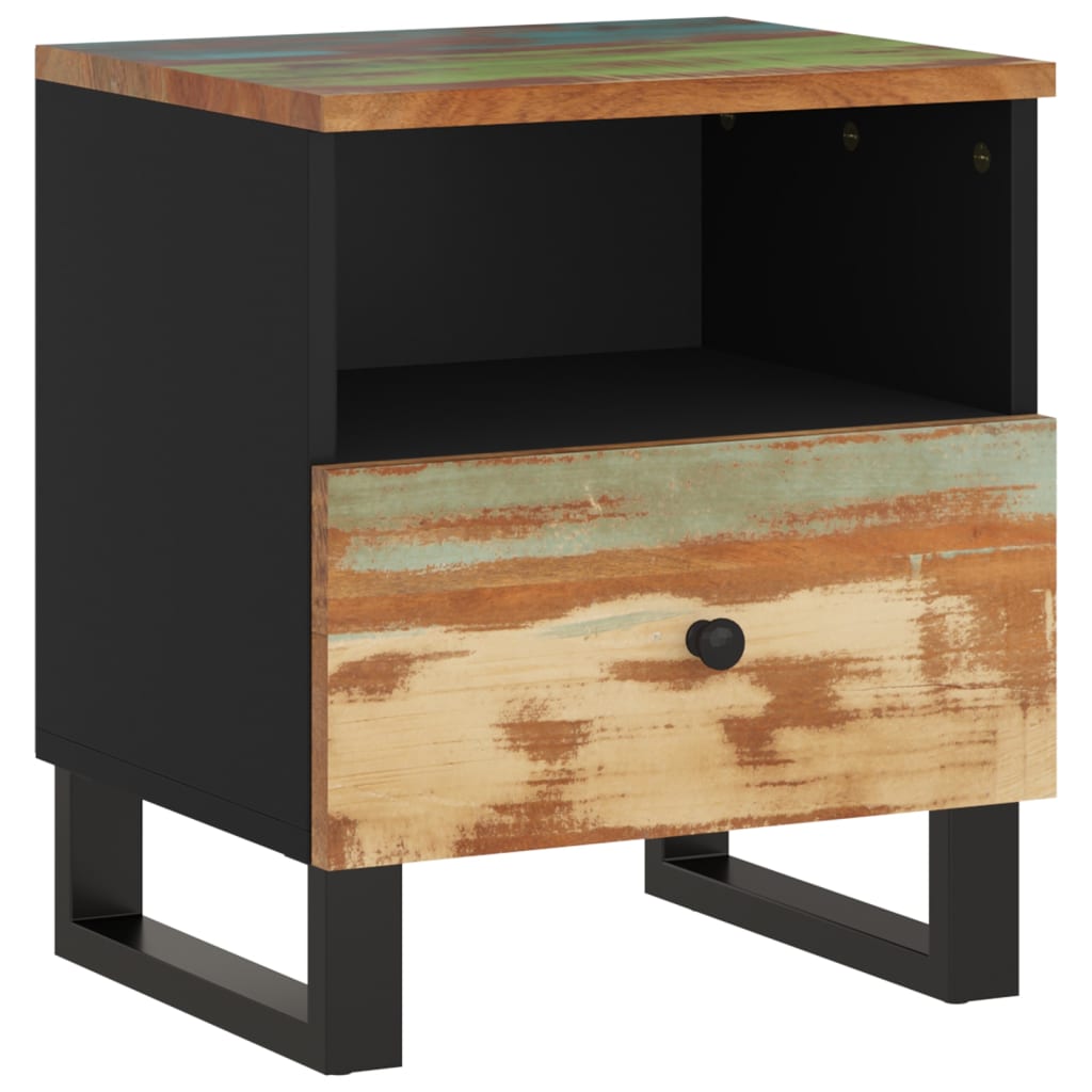 vidaXL Bedside Cabinets 2 pcs Solid Wood Reclaimed&Engineered Wood