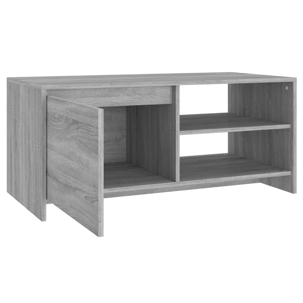 vidaXL Coffee Table Gray Sonoma 40.2"x19.7"x17.7" Engineered Wood