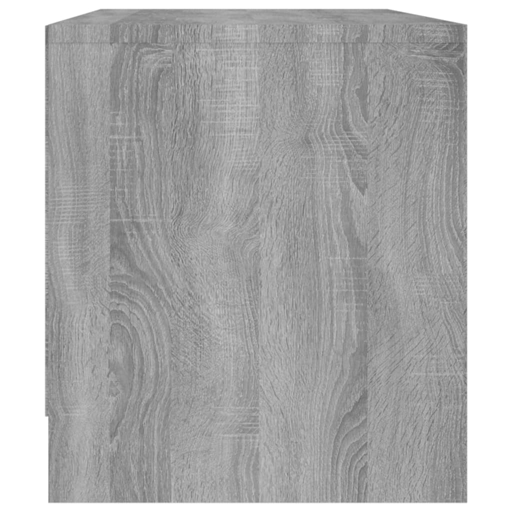 vidaXL TV Cabinet Gray Sonoma 35.4"x13.8"x15.7" Engineered Wood