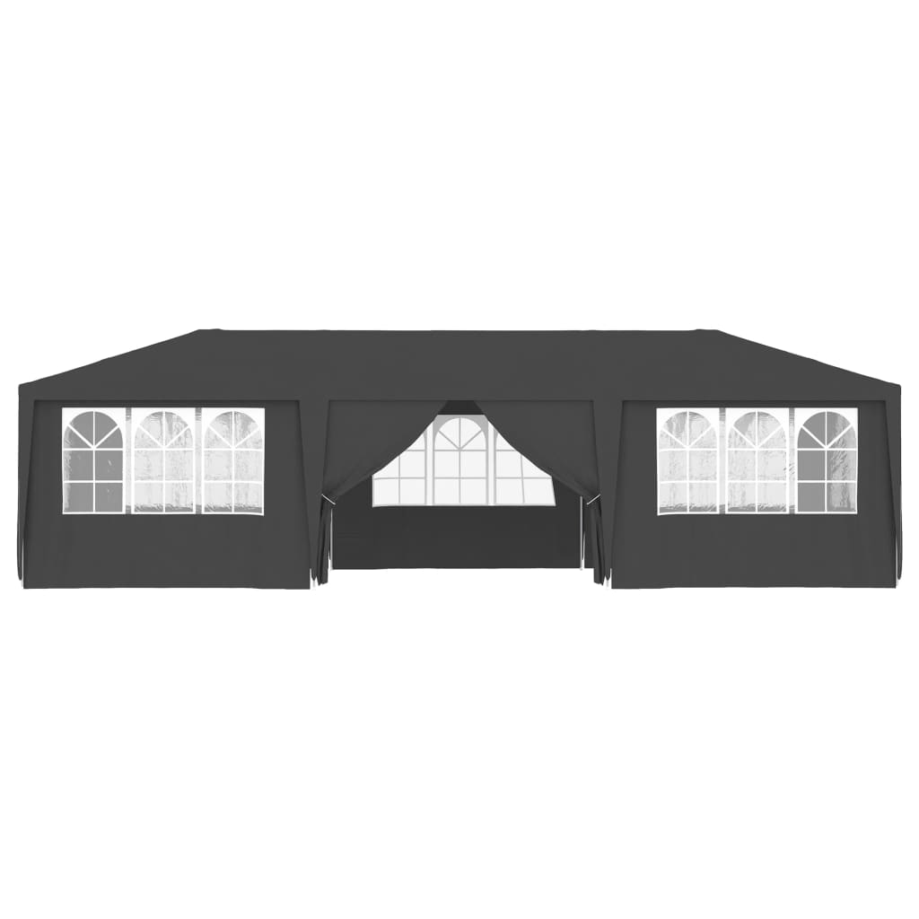 vidaXL Professional Party Tent with Side Walls 13.1'x29.5' Anthracite 0.3 oz/ft²