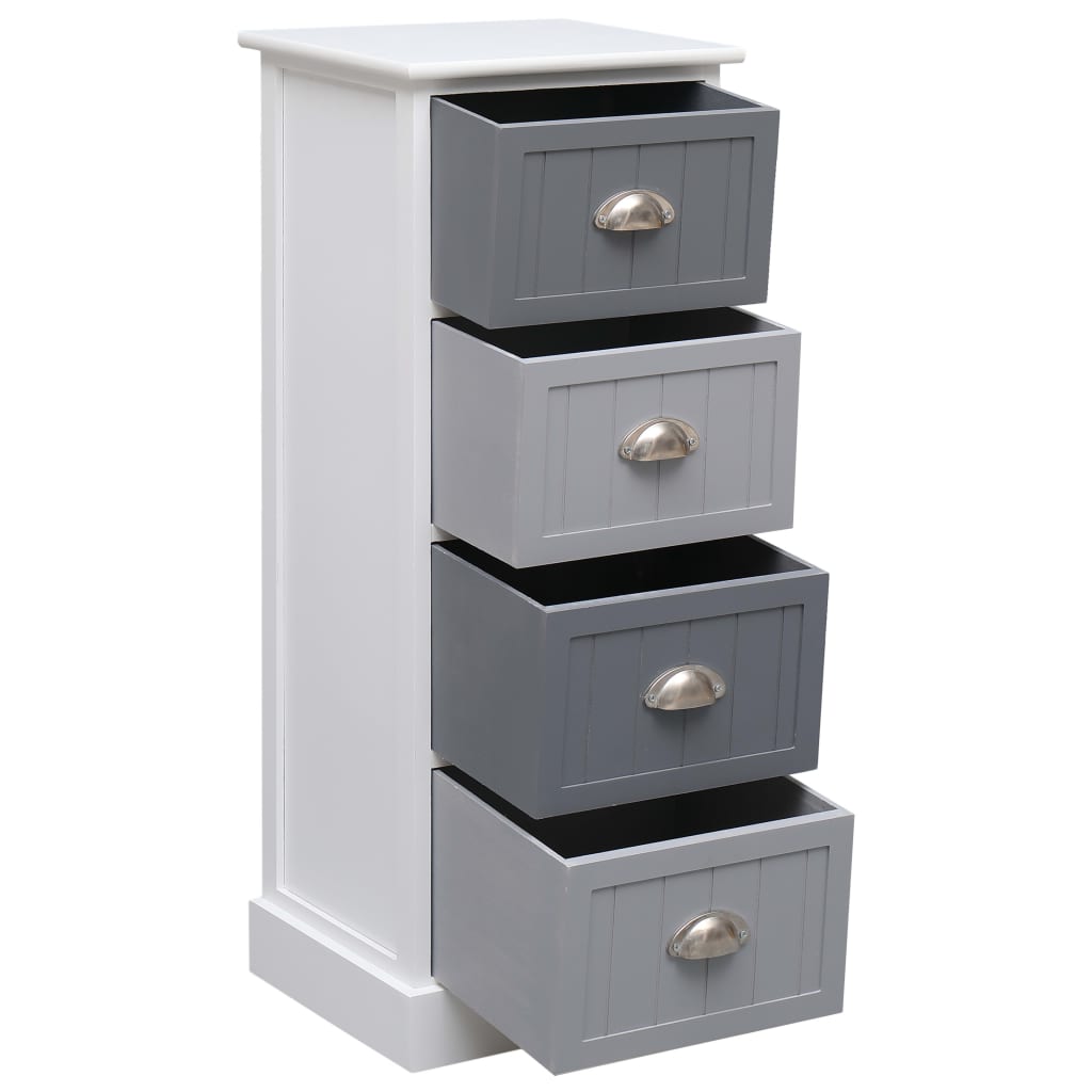vidaXL Side Cabinet 13.8"x11.8"x35.4"Paulownia Wood