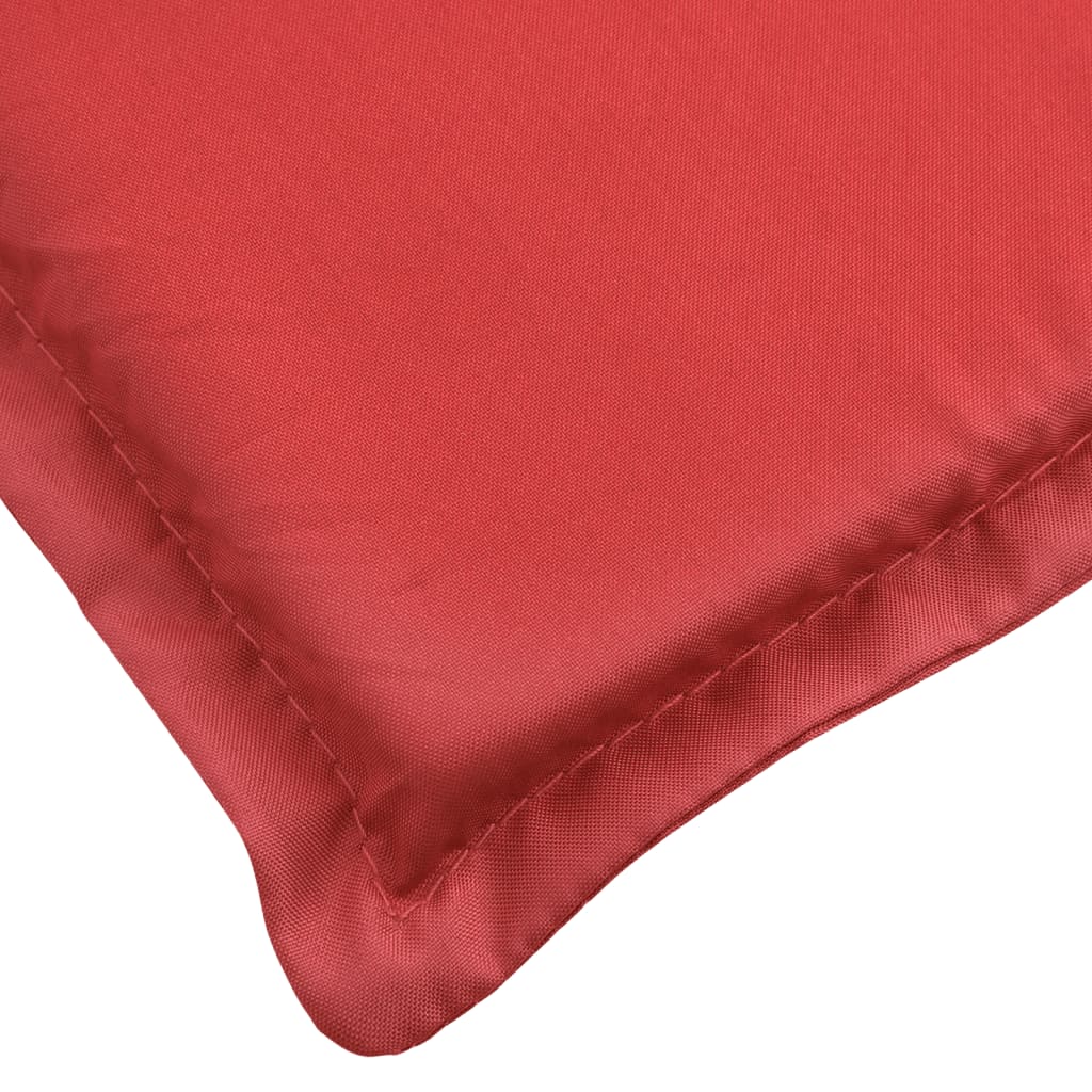 vidaXL Sun Lounger Cushion Red 78.7"x19.7"x1.2" Fabric