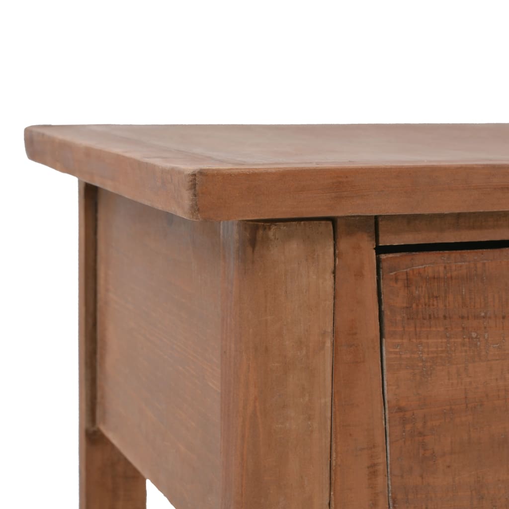 vidaXL Console Table Solid Fir Wood 49.6"x15.7"x30.5" Brown