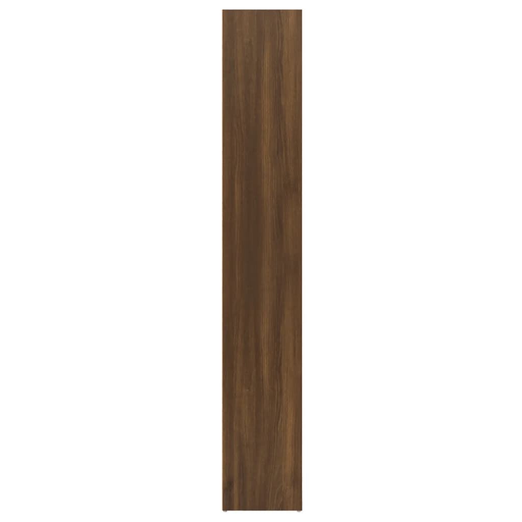 vidaXL Book Cabinet Brown Oak 15.7"x11.8"x74.4" Engineered Wood