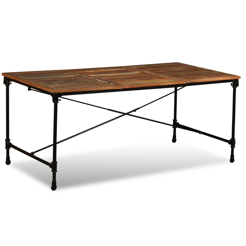 vidaXL Dining Table Solid Reclaimed Wood 70.9"