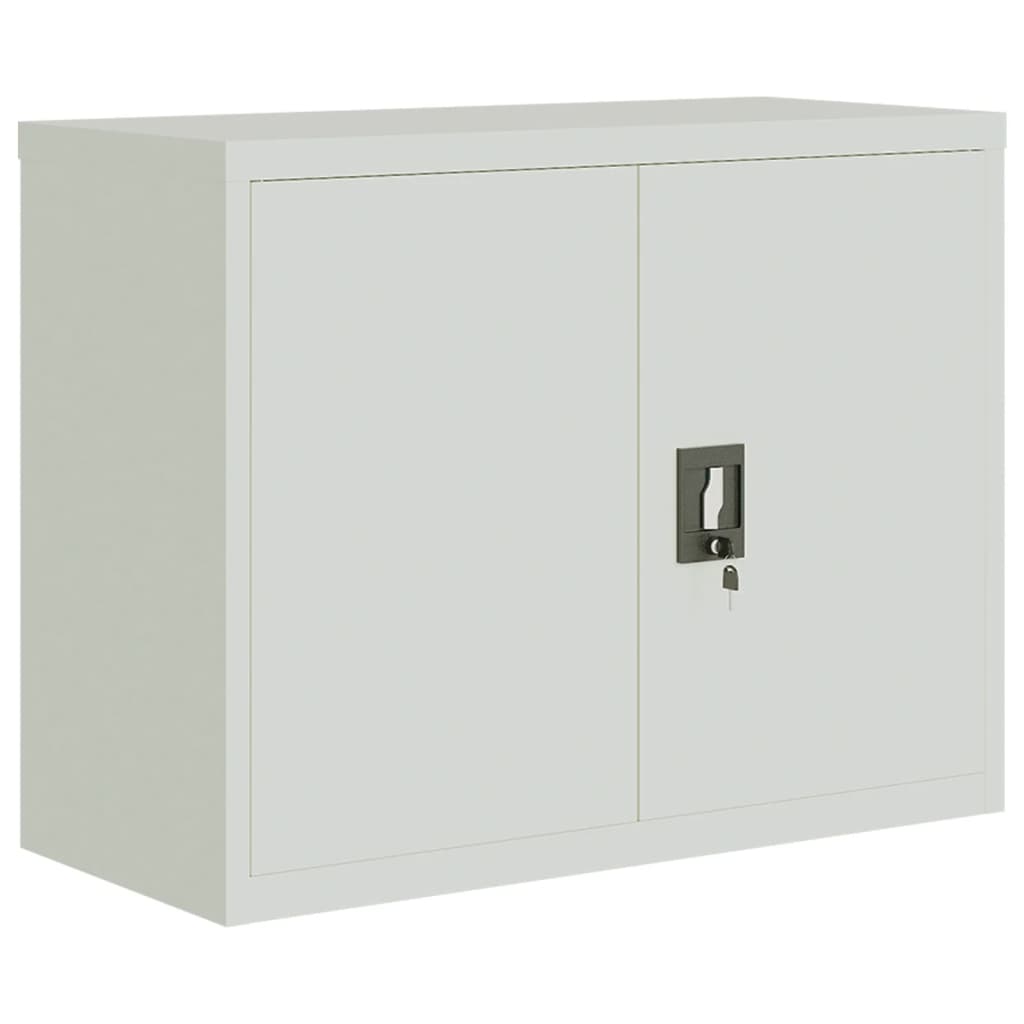 vidaXL File Cabinet Light Gray 35.4"x15.7"x27.6" Steel