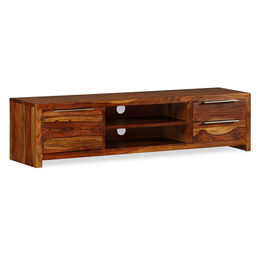 vidaXL TV Stand Solid Wood Sheesham 47.2"x11.8"x11.8"