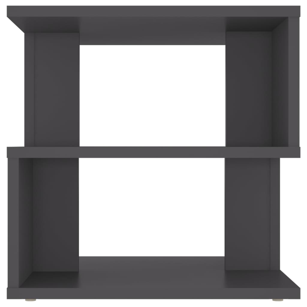vidaXL Side Table Gray 15.7"x15.7"x15.7" Engineered Wood