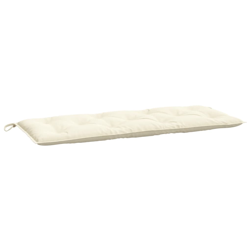 vidaXL Garden Bench Cushions 2pcs Cream White 47.2"x19.7"x2.8" Oxford Fabric