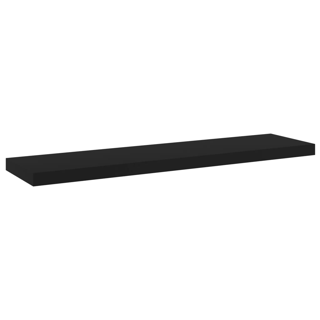 vidaXL Bookshelf Boards 8 pcs Black 15.7"x3.9"x0.6" Engineered Wood