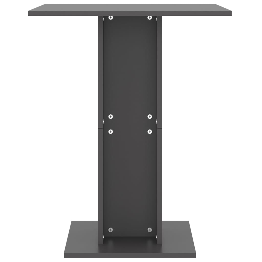 vidaXL Bistro Table Gray 23.6"x23.6"x29.5" Chipboard