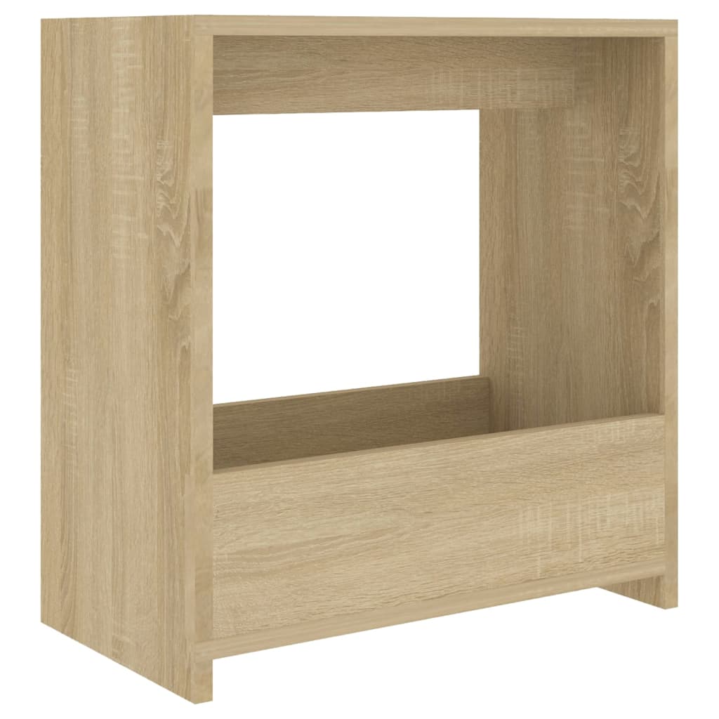 vidaXL Side Table Sonoma Oak 19.7"x10.2"x19.7" Engineered Wood