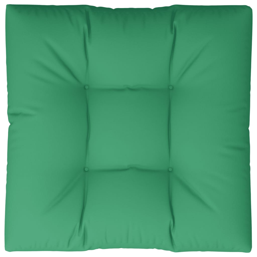 vidaXL Pallet Cushion Green 27.6"x27.6"x4.7" Fabric