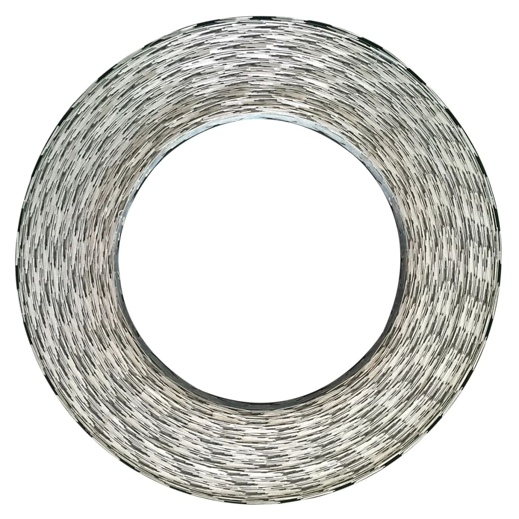 vidaXL Razor Concertina Wire Galvanized Steel 1640.4'