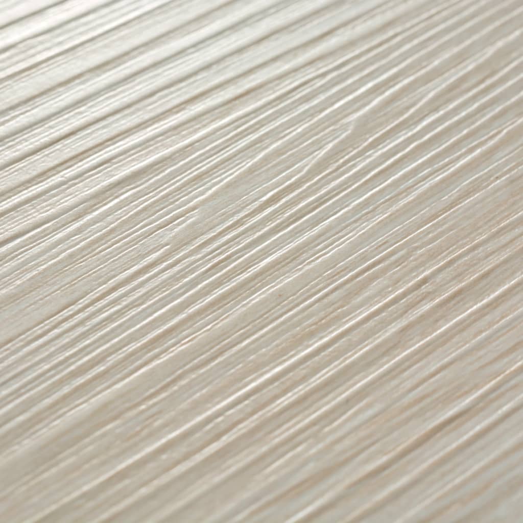 vidaXL Self-adhesive PVC Flooring Planks 54 ft² 0.08" Oak Classic White