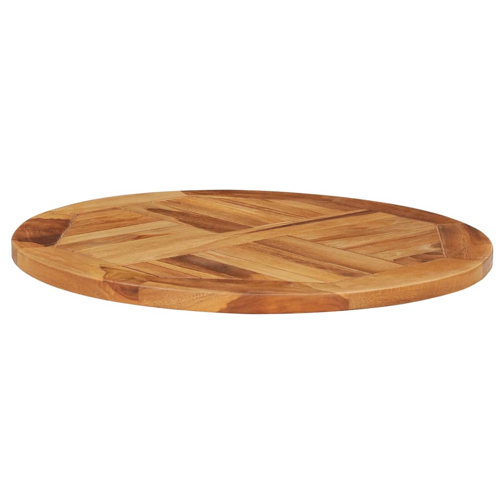 vidaXL Rotating Table Disk Solid Teak Wood