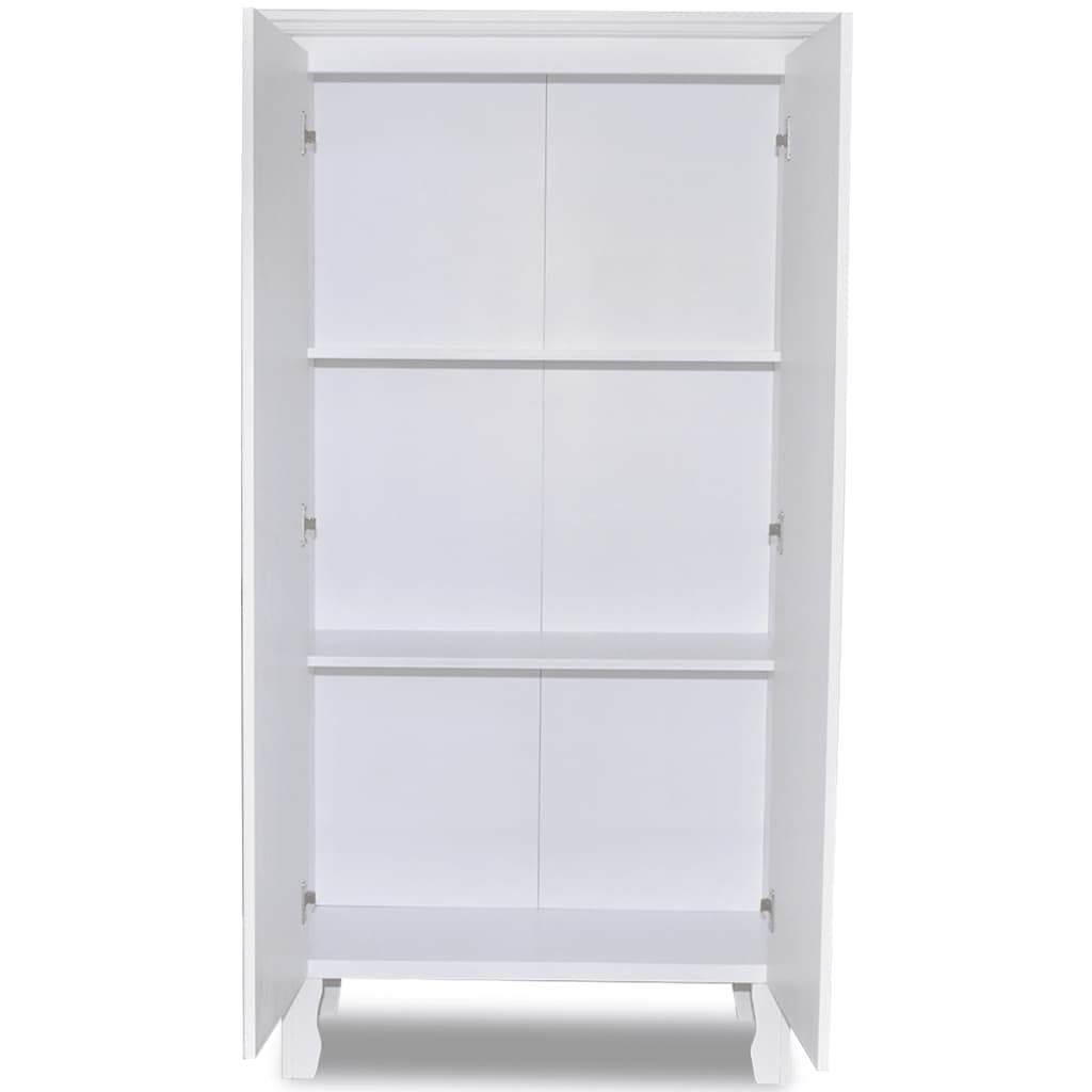 vidaXL Wooden Wedding Cabinet Chinese Style with 3 Shelves and 2 Doors