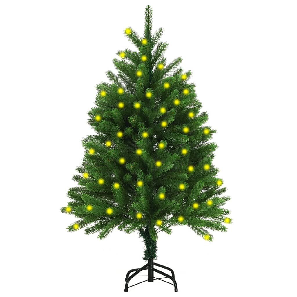 vidaXL Artificial Pre-lit Christmas Tree 47.2" Green