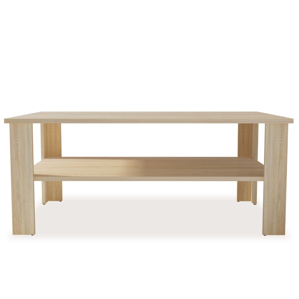 vidaXL Coffee Table Engineered Wood 39.4"x23.2"x16.5" Oak