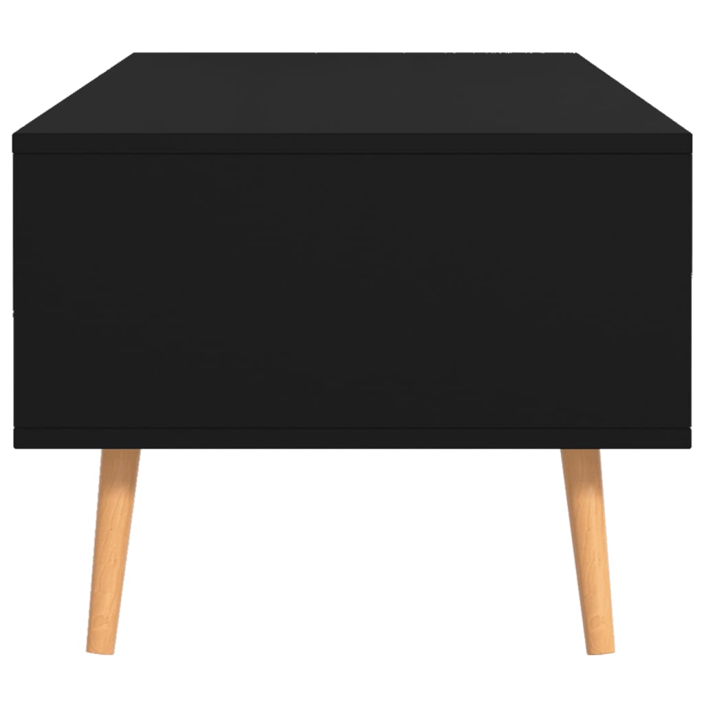 vidaXL Coffee Table Black 39.4"x19.5"x16.9" Chipboard