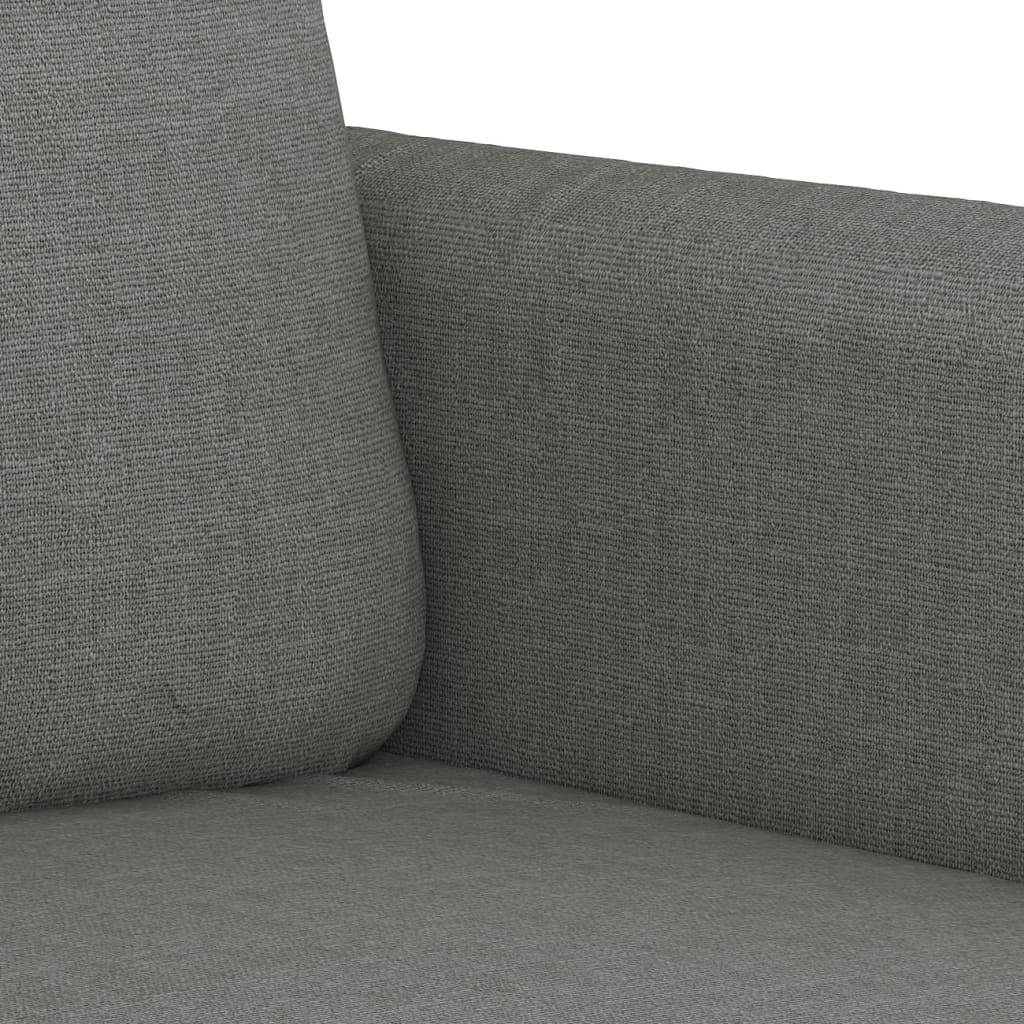 vidaXL 3-Seater Sofa Dark Gray 70.9" Fabric