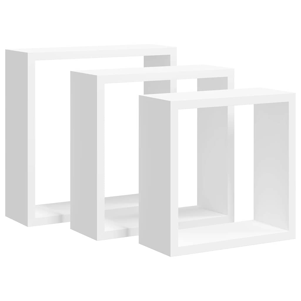 vidaXL Wall Cube Shelves 3 pcs