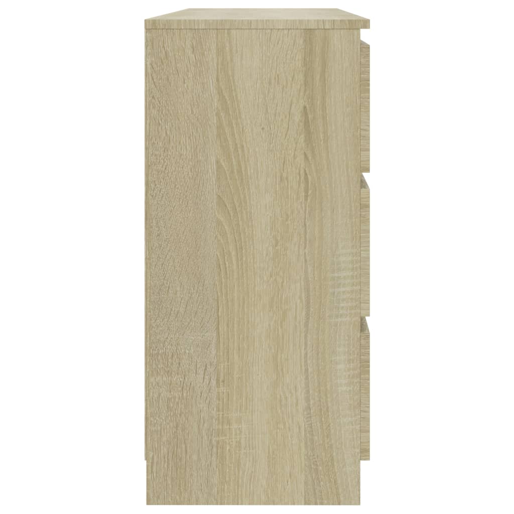 vidaXL Sideboard Sonoma Oak 47.2"x13.8"x29.9" Engineered Wood
