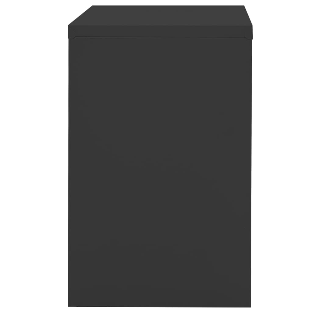vidaXL Filing Cabinet Anthracite 35.4"x18.1"x28.5" Steel