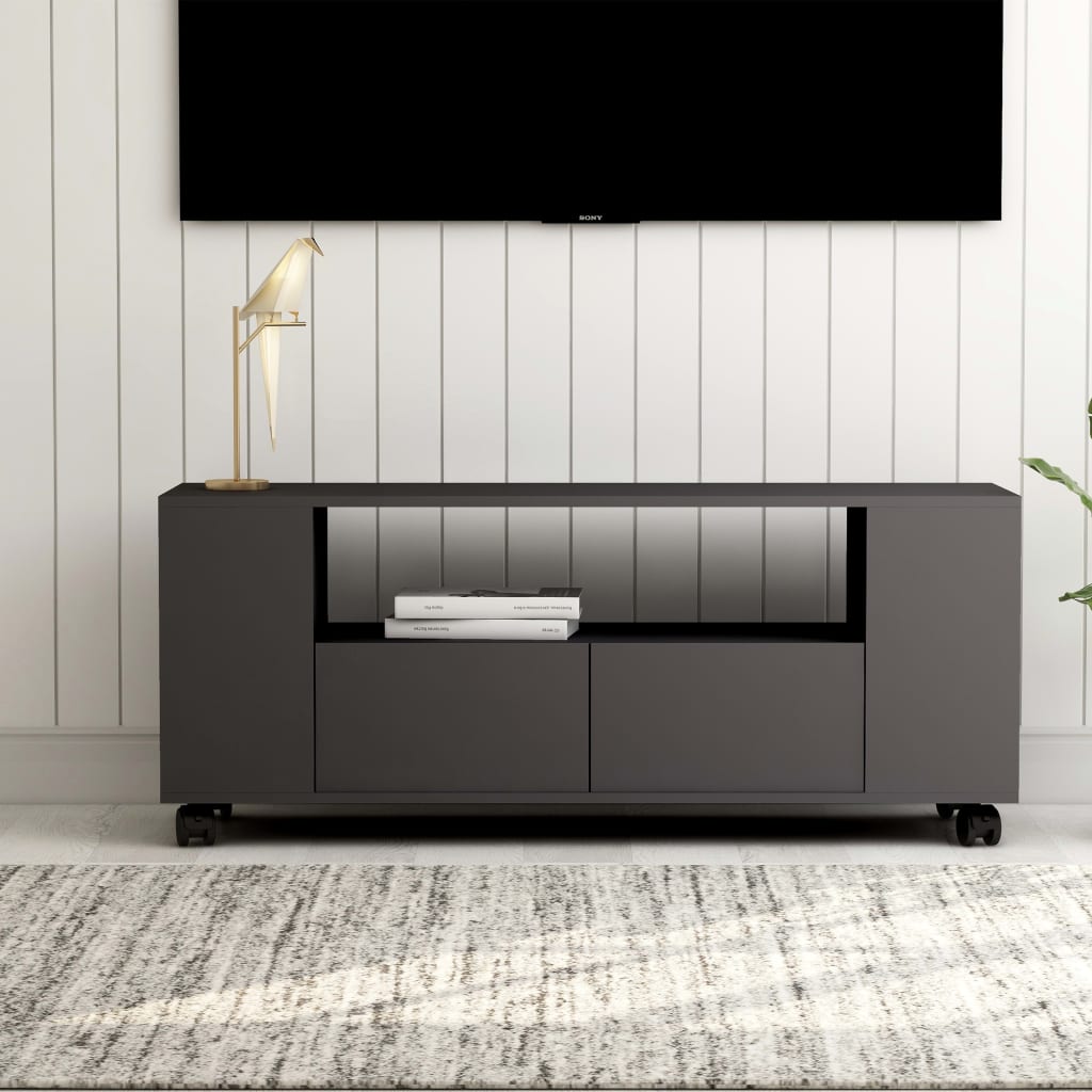 vidaXL TV Stand Gray 47.2"x13.8"x18.9" Engineered Wood