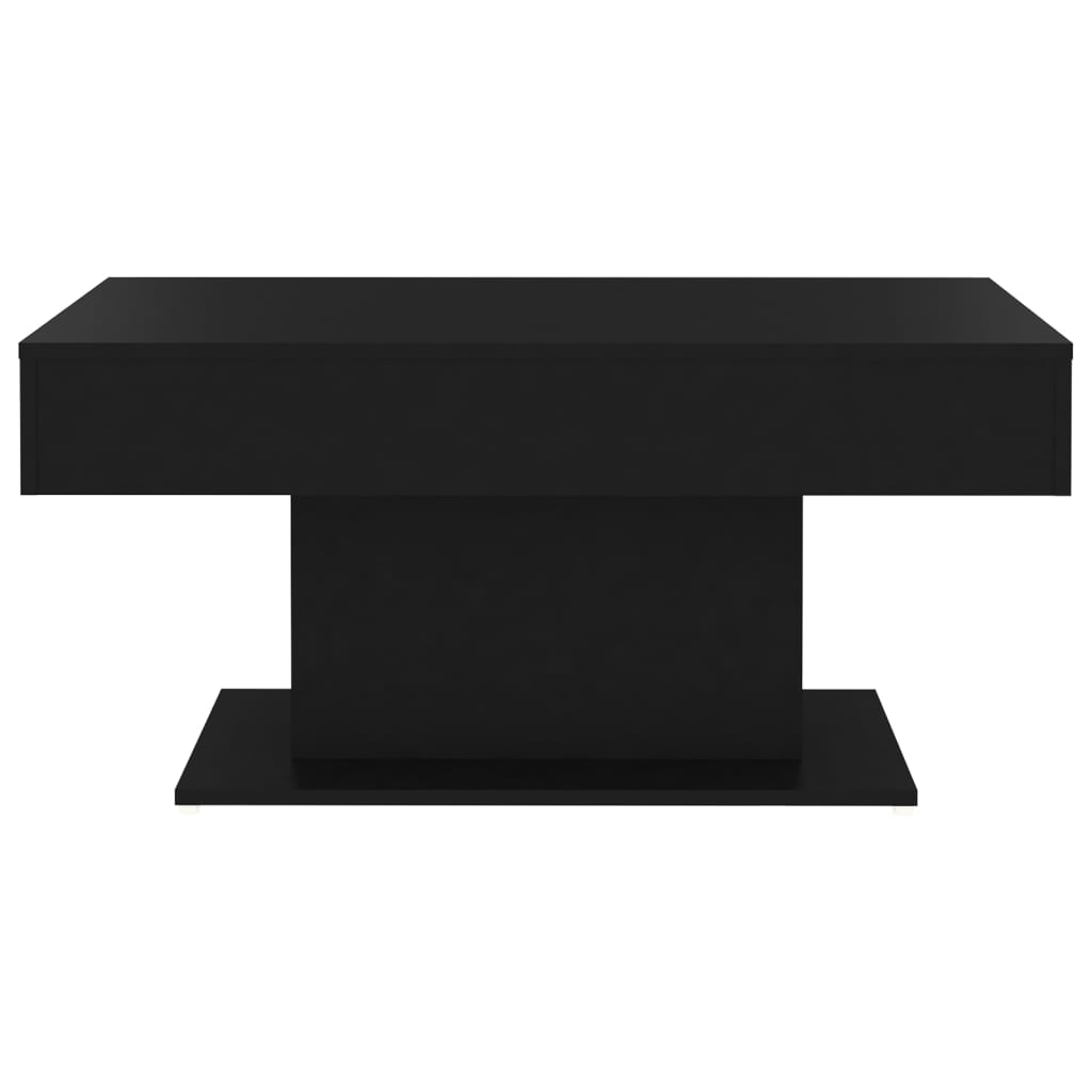 vidaXL Coffee Table Black 37.8"x19.7"x17.7" Engineered Wood