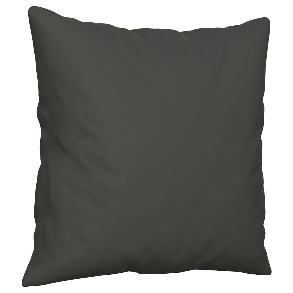 vidaXL Throw Pillows 2 pcs Dark Gray 15.7"x15.7" Microfiber Fabric