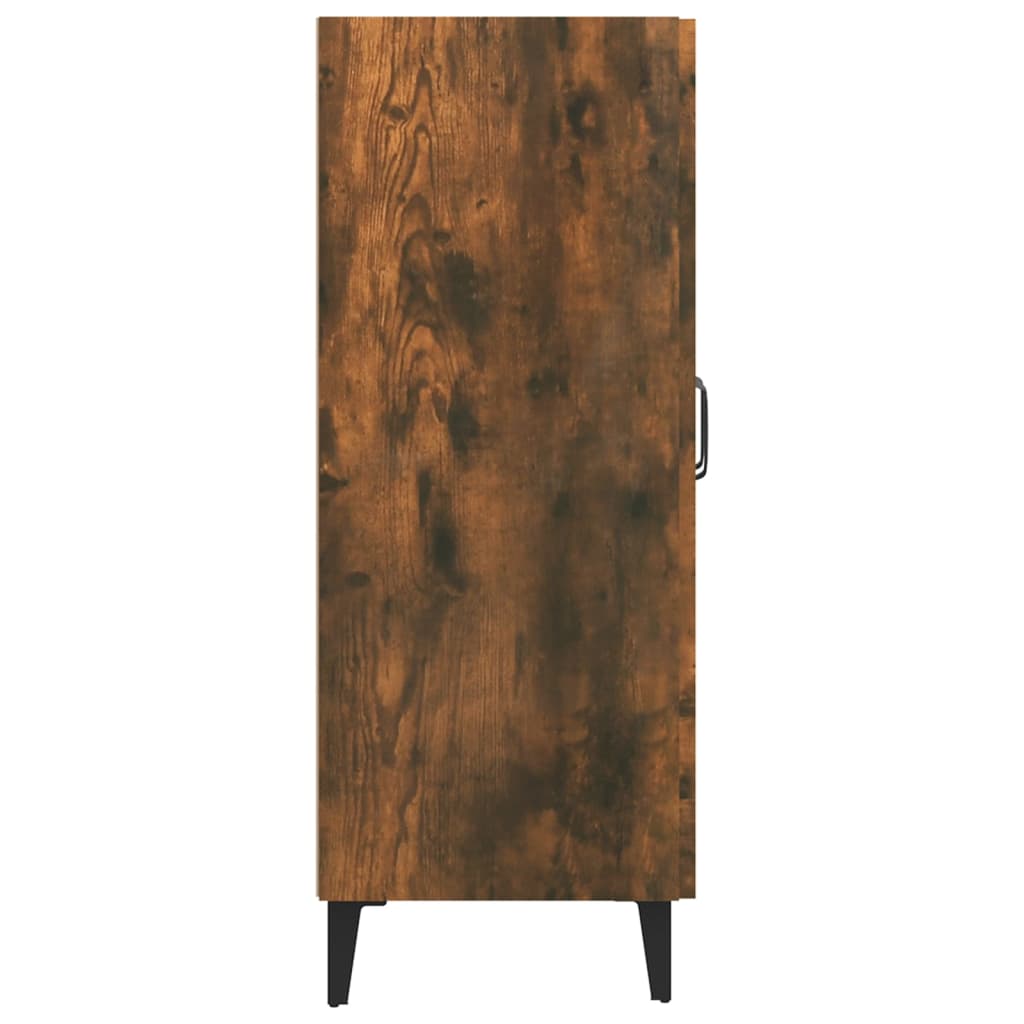 vidaXL Sideboard Smoked Oak 27.4"x13.4"x35.4" Engineered Wood