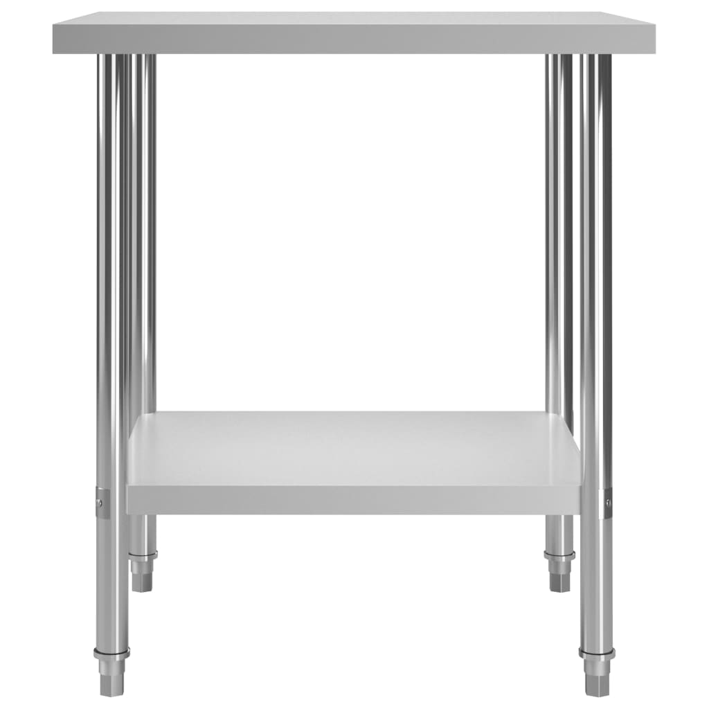 vidaXL Kitchen Work Table 31.5"x23.6"x33.5 Stainless Steel