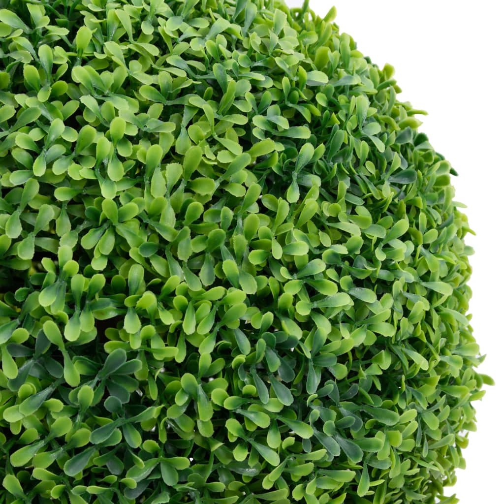 vidaXL Artificial Boxwood Plant with Pot Ball Shaped Green 28"
