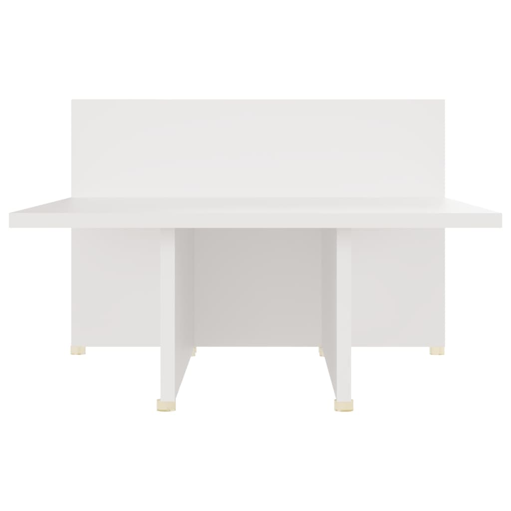vidaXL Coffee Table White 43.9"x19.7"x13" Chipboard